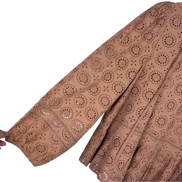 BARBOUR CHERBURY MAPLE EYELET LACE 100% COTTON BLOUSE TOP - Picture 10 of 16